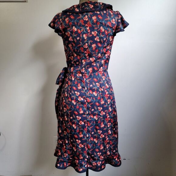 Hi There By Karen Walker Cherry Wrap Dress Size 2 - Picture 3 of 8